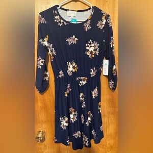 Floral Navy Dress
